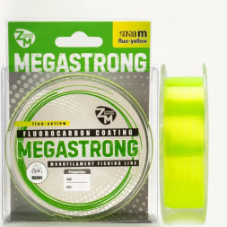 Леска ZanderMaster MEGASTRONG 100m, 0.165мм х 4.3кг жёлтая флуоресцентная