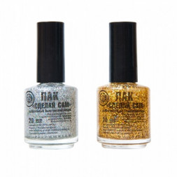 Лак рыболовный Три кита Сделай сам с блестками серебро