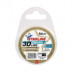 Леска IAM Starline 3D Fishing Line 50m, диаметр 0,16 мм Голубой