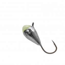 Мормышка вольфрамовая Lumicom Капля с ушком Ф3.2 никель с ф/к NiP