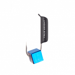 Мормышка вольфрамовая True Weight цена за 1 шт Гвоздекубик гв. d1.5 кубик синий