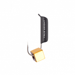 Мормышка вольфрамовая True Weight цена за 1 шт Гвоздекубик гв. d1.5 кубик золото
